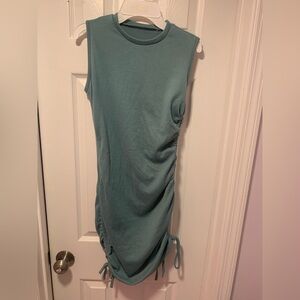 Sleeveless Teal Ruched Women's Top